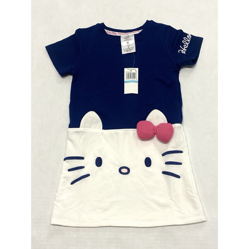 Hello Kitty Toddler Girls Short Sleeve Shift Dress. NWT. Size 5